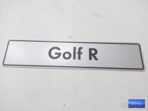 Tablica /// GOLF R ///